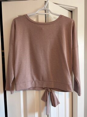Gentle Fawn Mauve Tie-Back Long Sleeve Sweatshirt